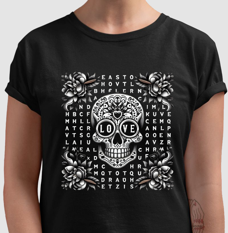 Camiseta Love Skull