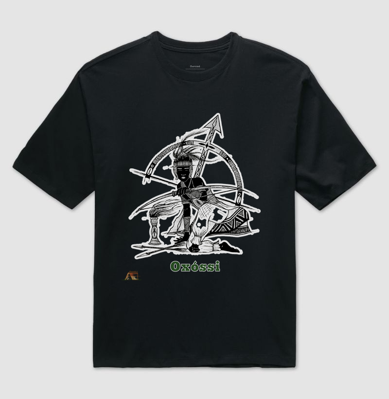  Camiseta Guardião das Matas  Oxóssi Vigilante 100% Algodão
