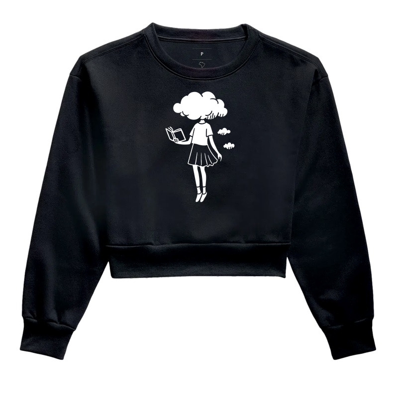 Moletom Cropped  - Voos Literários