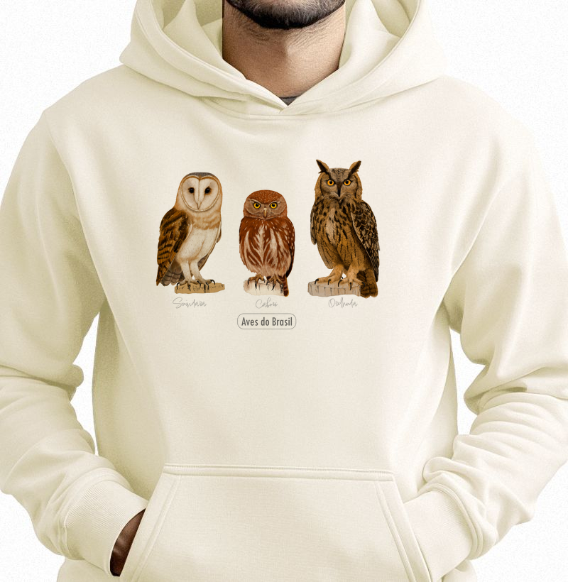 Aves do Brasil - Coletivo Corujas - Moletom Hoodie