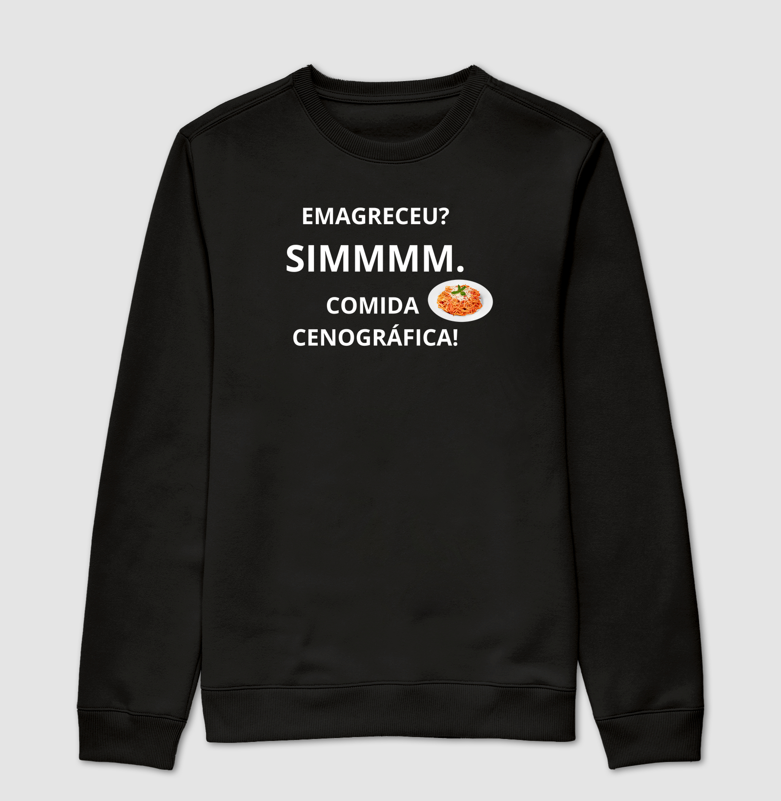 EMAGRECEU? SIM. COMIDA CENOGRAFICA
