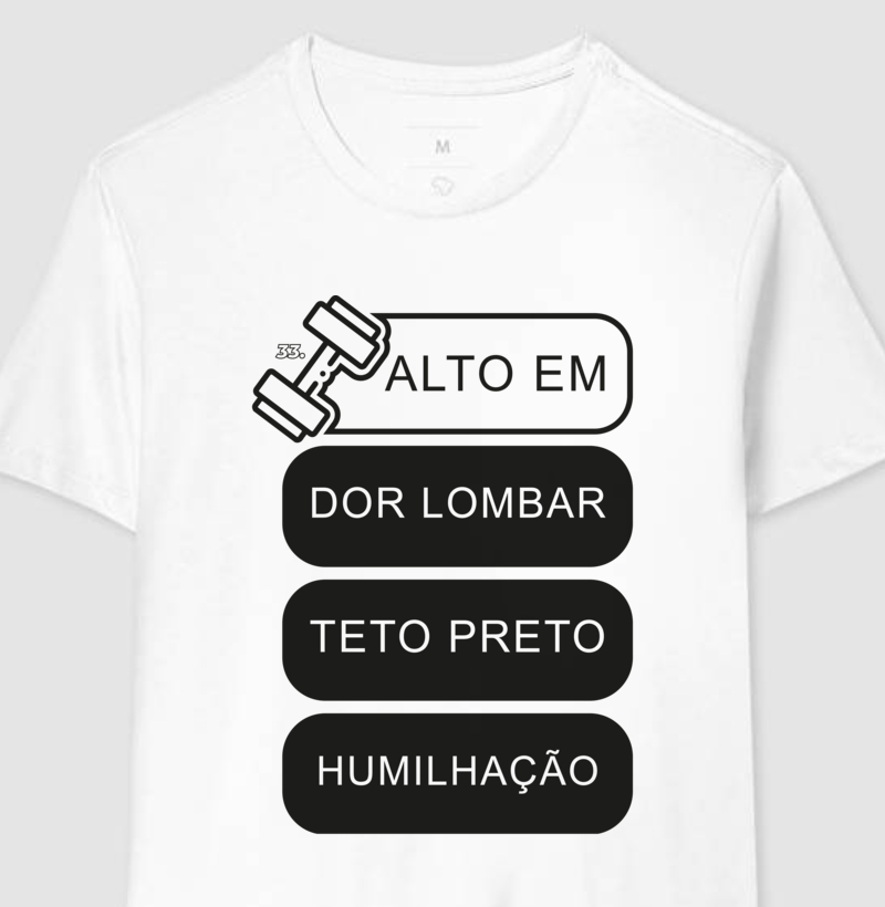 AVISO: ALTO EM DOR LOMBAR TETO PRETO HUMILHAÇÃO