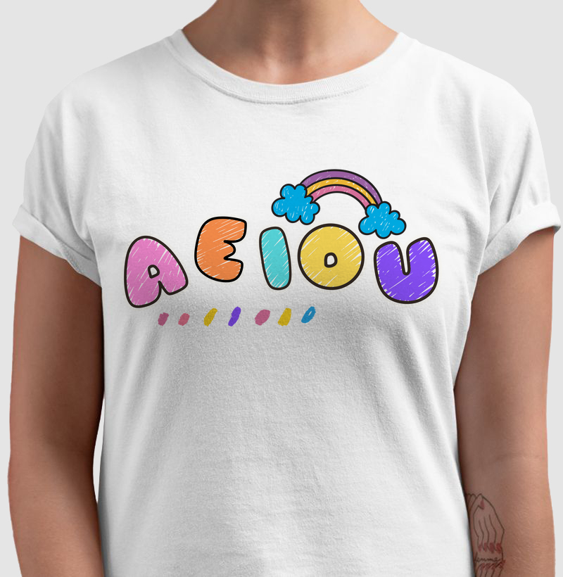 Camiseta Vogais