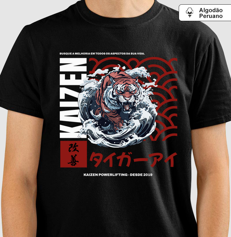 T-shirt Olho de Tigre Algodão Peruano