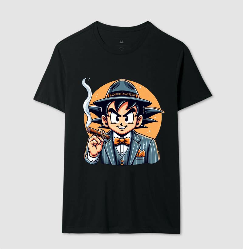 Camiseta Masculina Jhonathangster Gangster Goku 