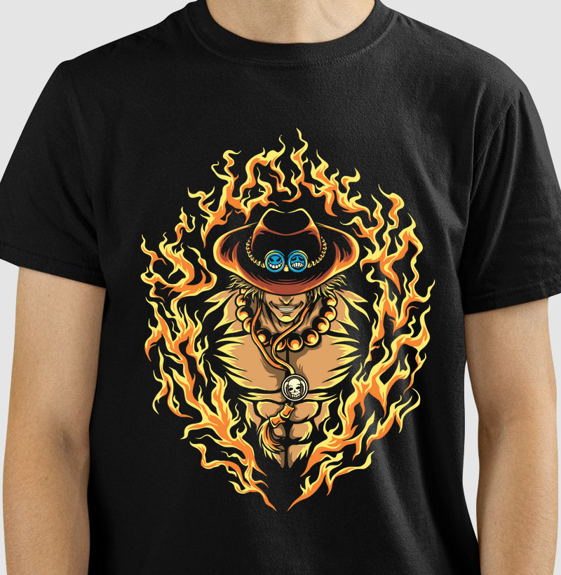 Camiseta Portgas D. Ace - One Piece