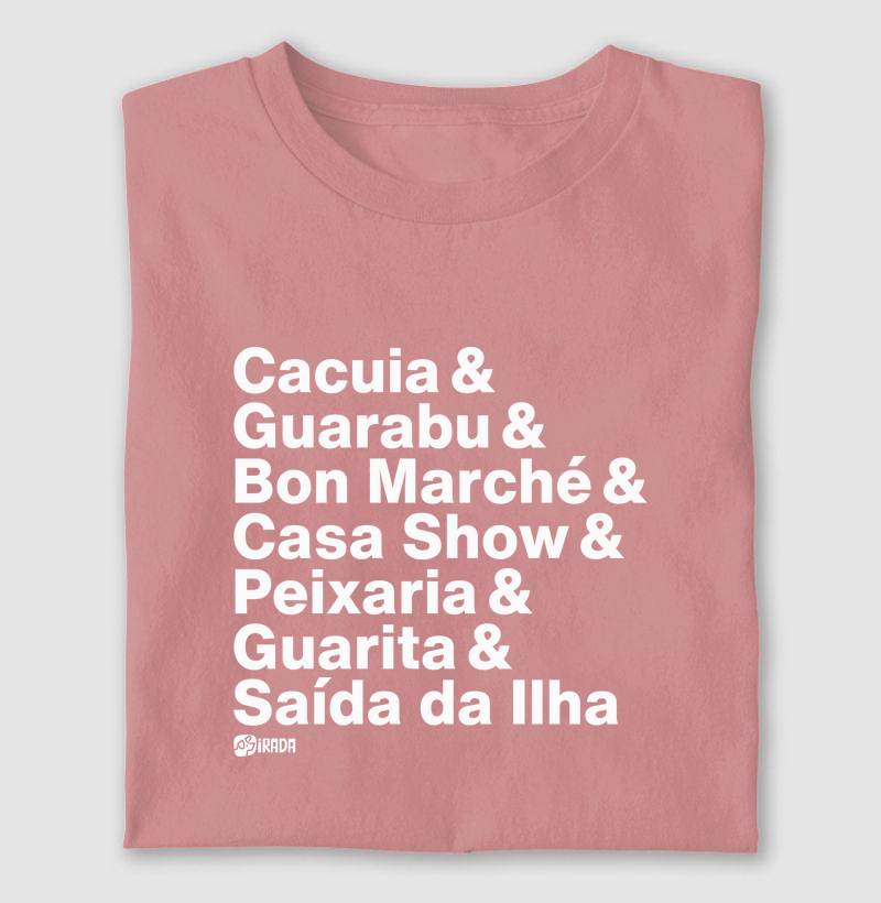 Cacuia, Guarabu, Bon Marché, Casa Show, Peixaria, Guarita, Saída da Ilha