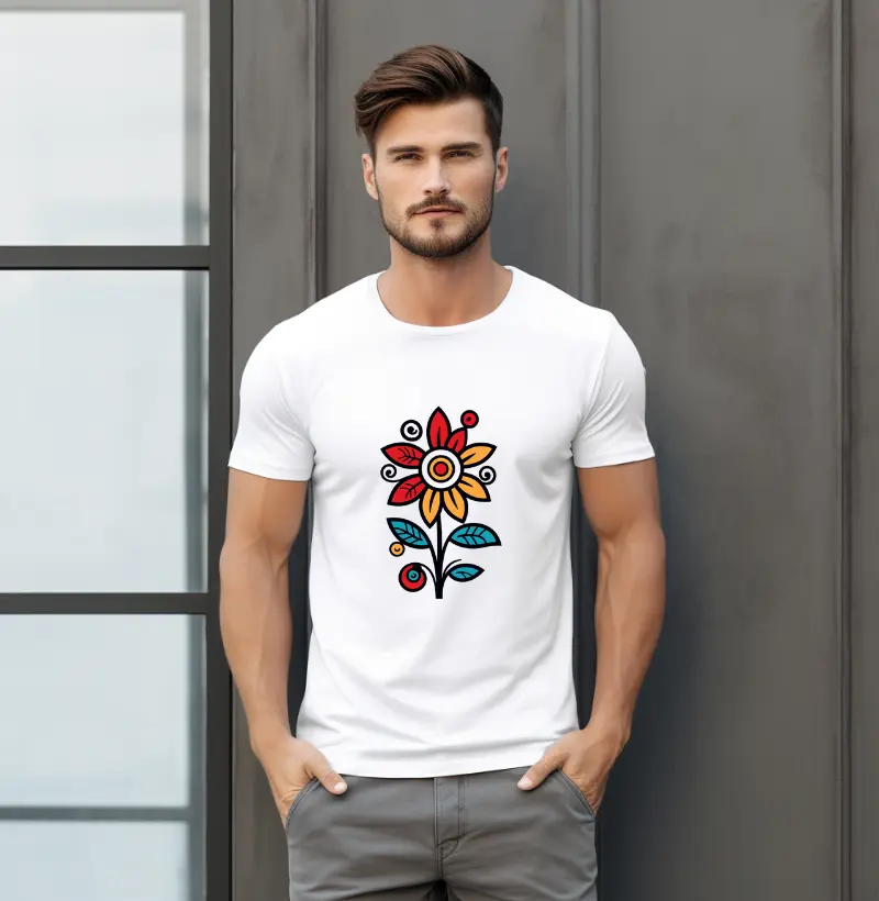 Camiseta Arte Folclórica Mexicana