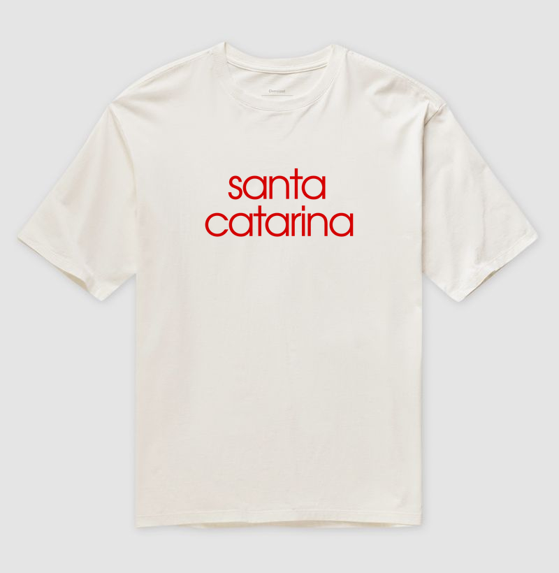 Santa Catarina Estampa Vermelha