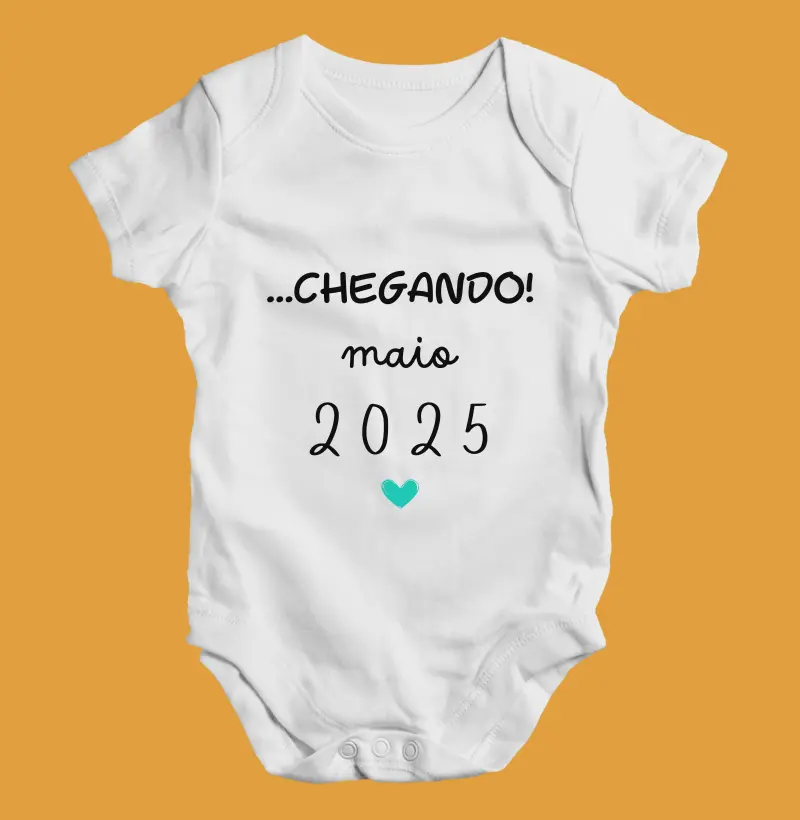 Chegando! Maio 2025 (body bebê)