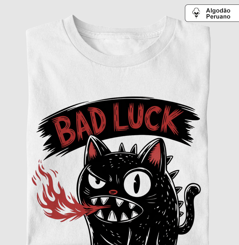Camiseta "Bad Luck" - O Gato do Azar