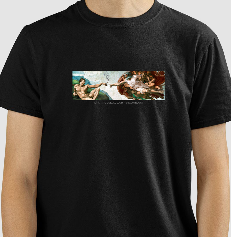 Camiseta BR00088 A Criação de Adão Versão Roots