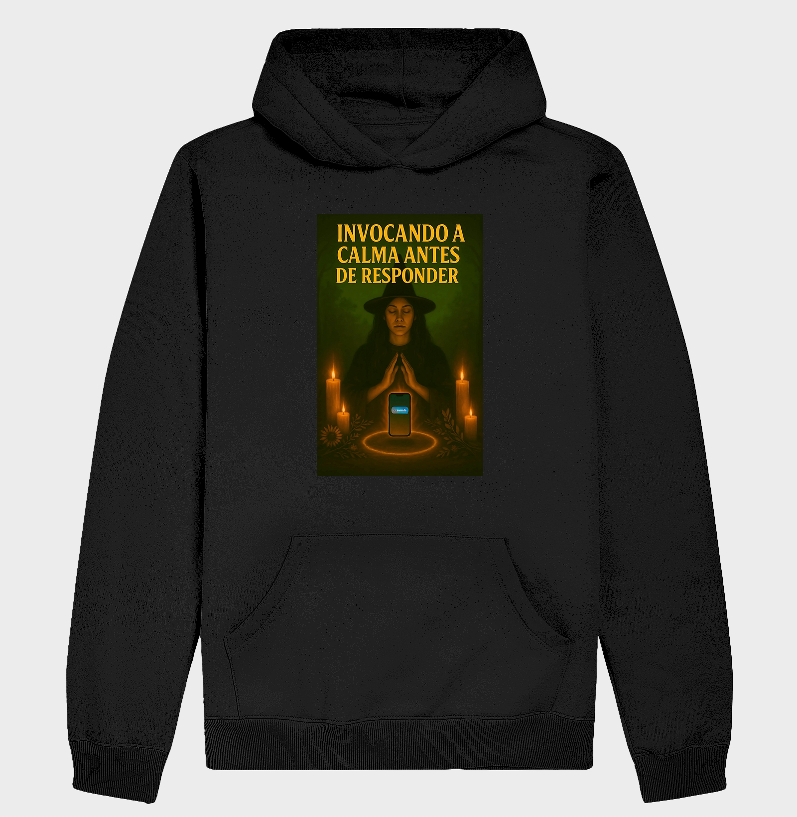 Camiseta Invocando a calma antes de responder