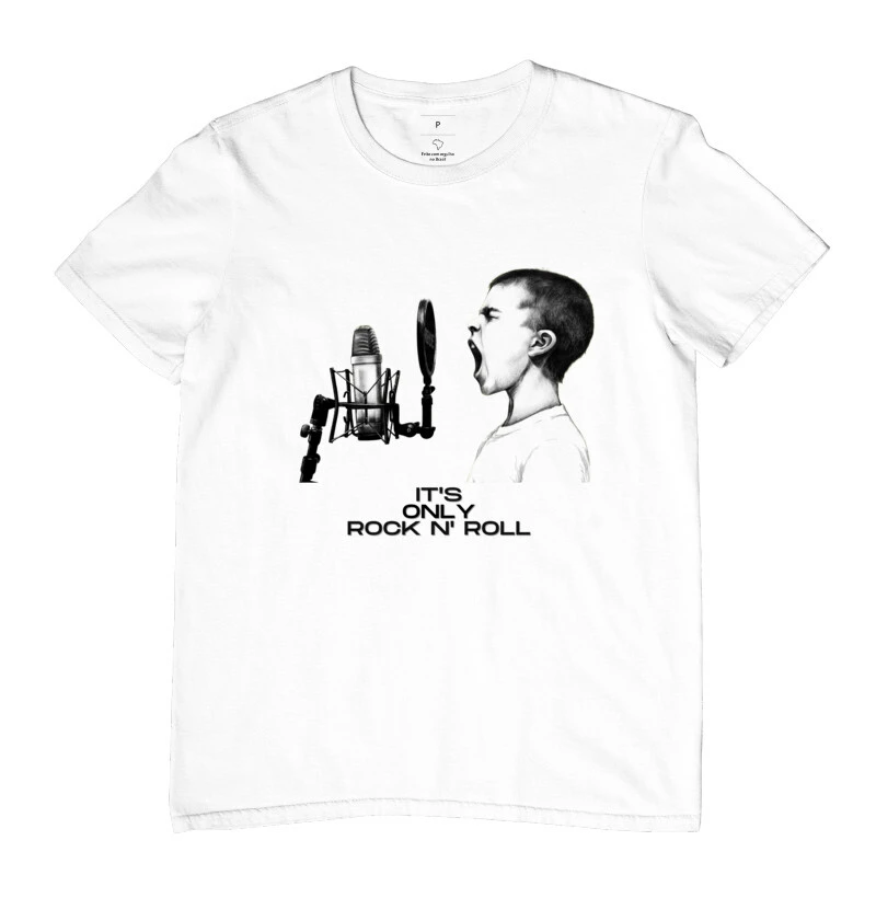 camiseta its only rock nroll