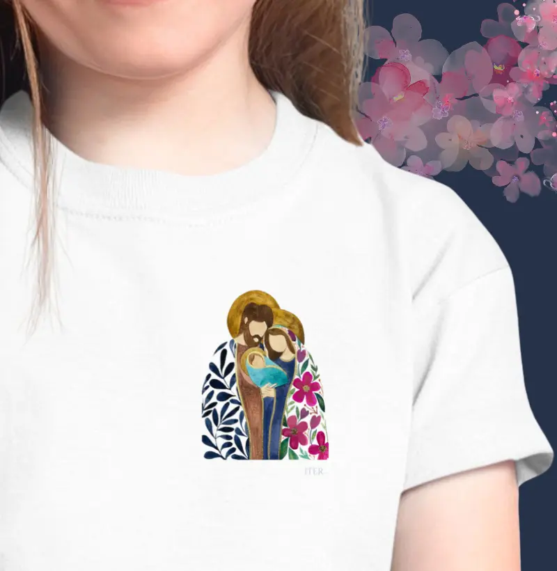 Infantil - Sagrada Família - Aquarela color, bolso