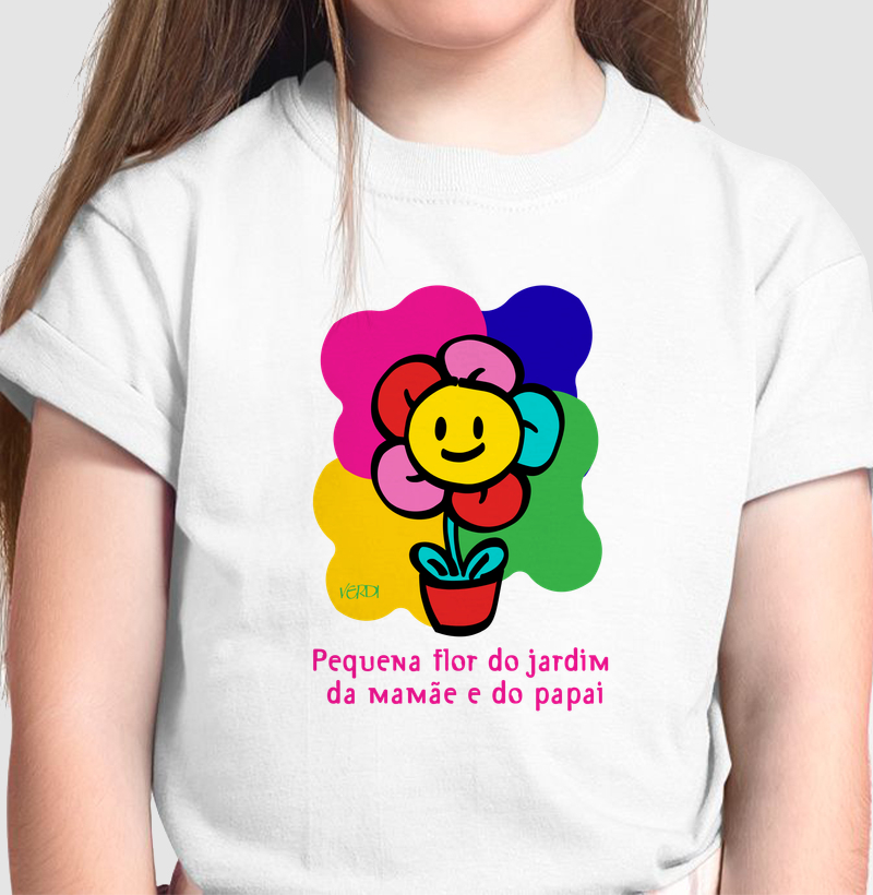 Pequena flor do jardim da mamãe e do papai