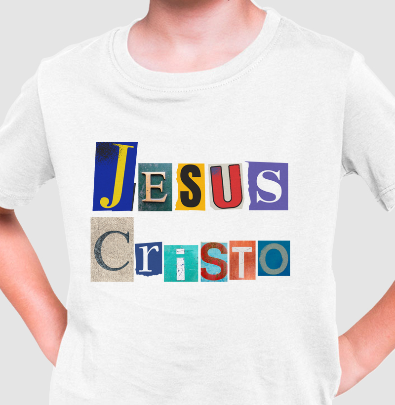 Camiseta Infantil Jesus Cristo