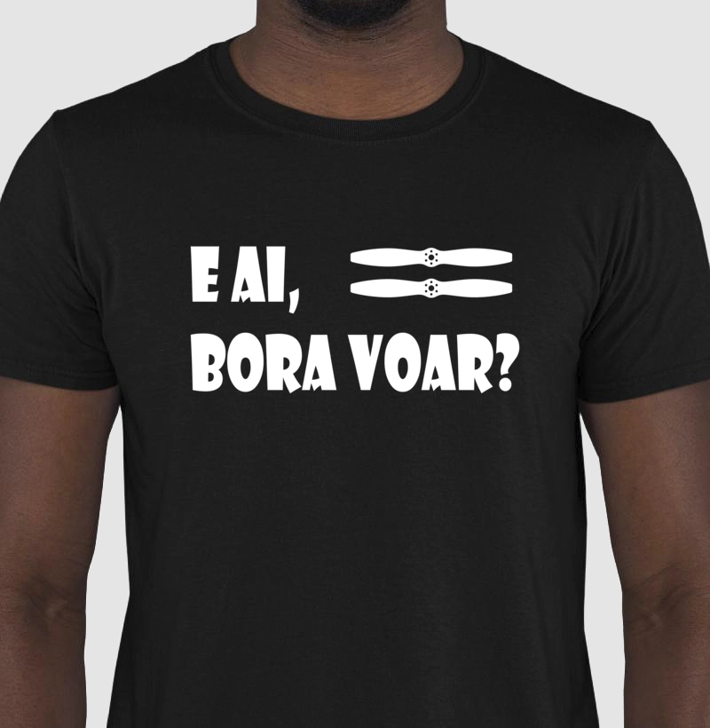 CAMISETA E AI, BORA VOAR?