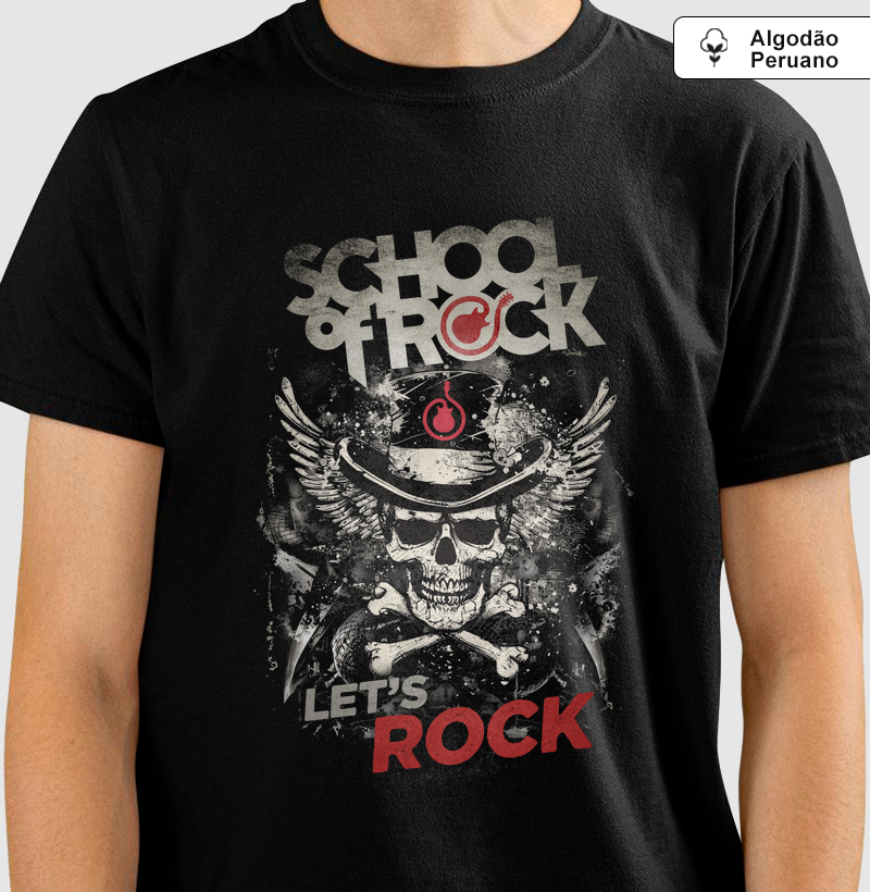 Let´s Rock - Produto Premium - Algodão Peruano