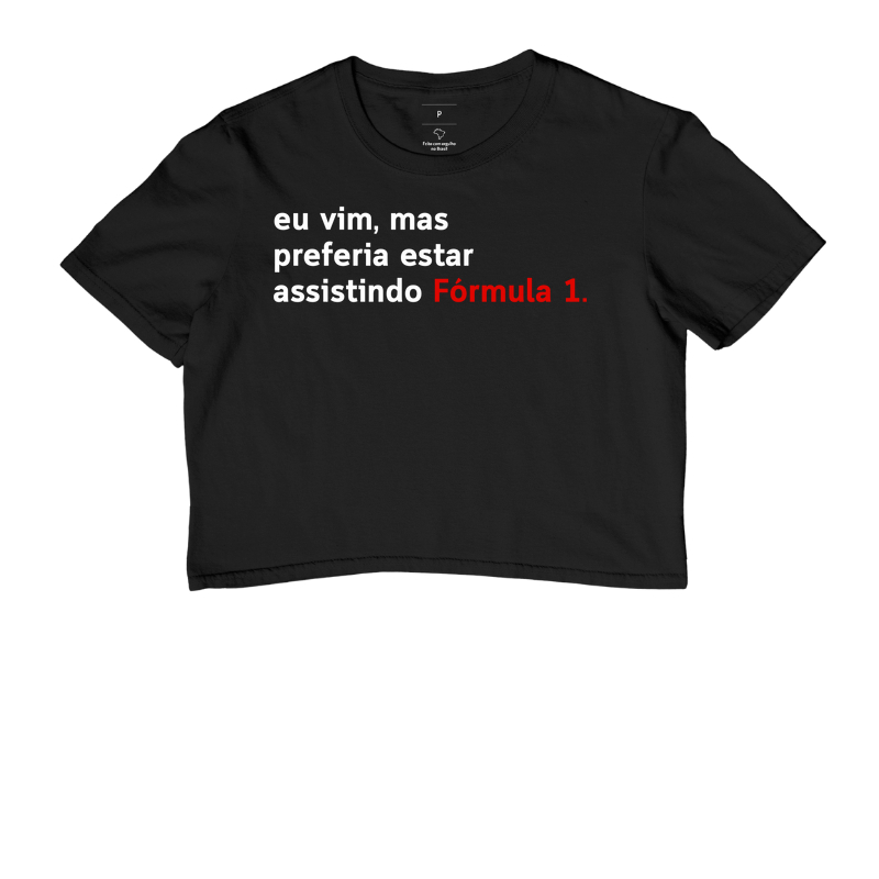 Preferia estar assistindo Fórmula 1