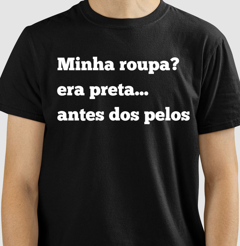 Camiseta Dog Era uma Cor Preta 