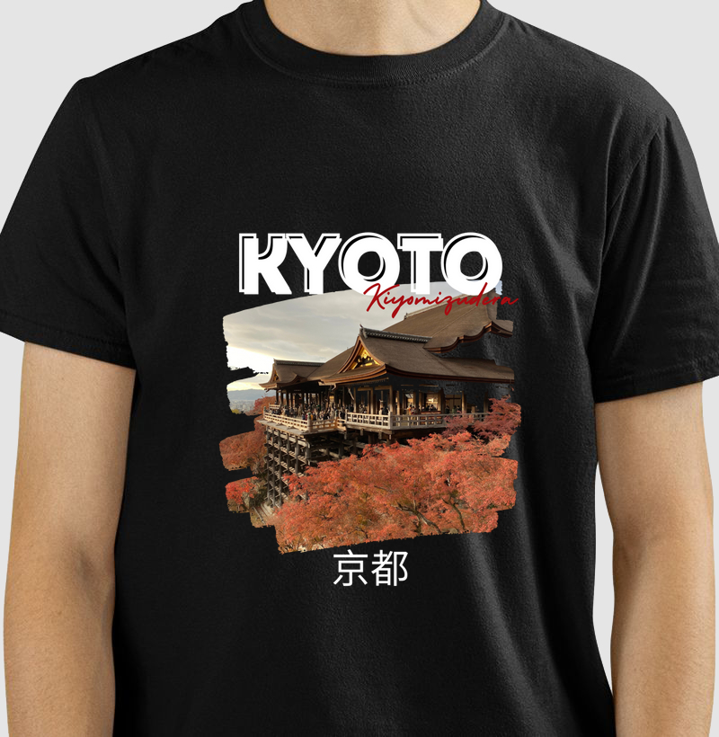  Camiseta Kyoto Kiyomizudera - Masculina/Feminina