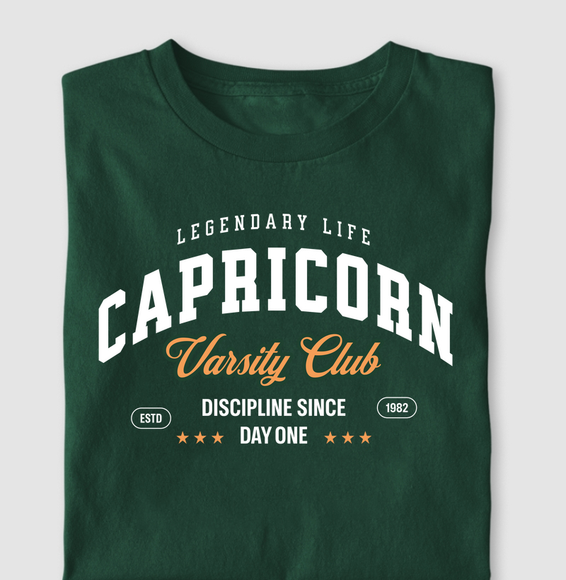 Camiseta Signos CAPRICÓRNIO - VARSITY CLUB