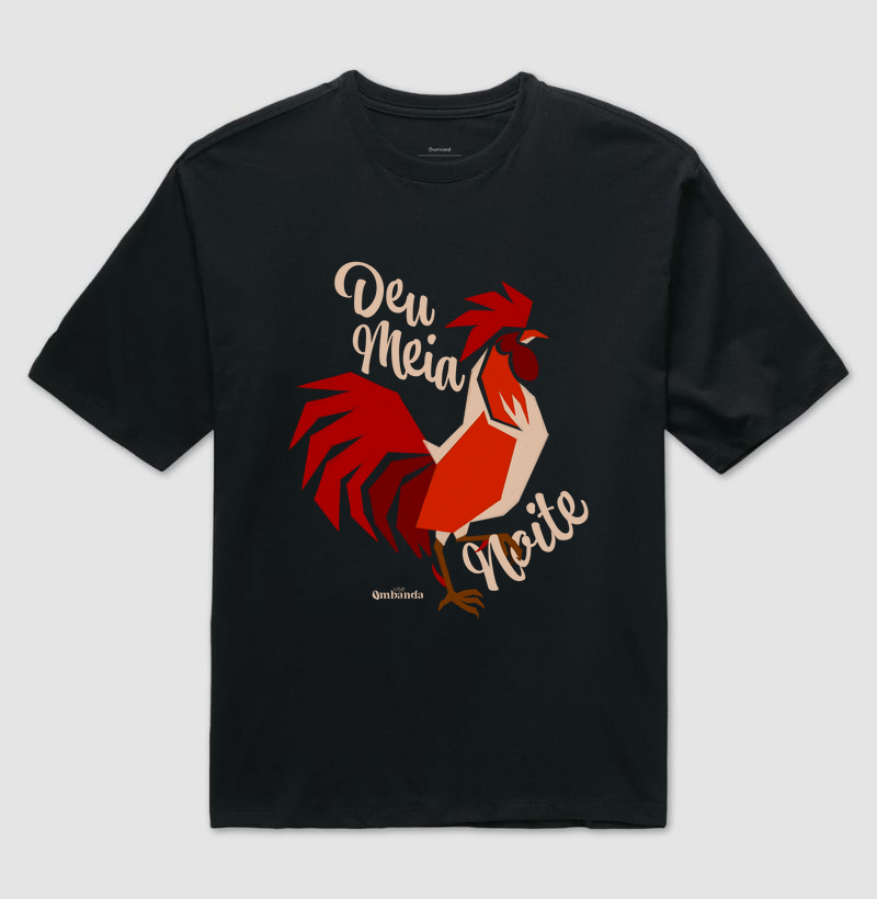 Camiseta Oversized - Deu meia noite