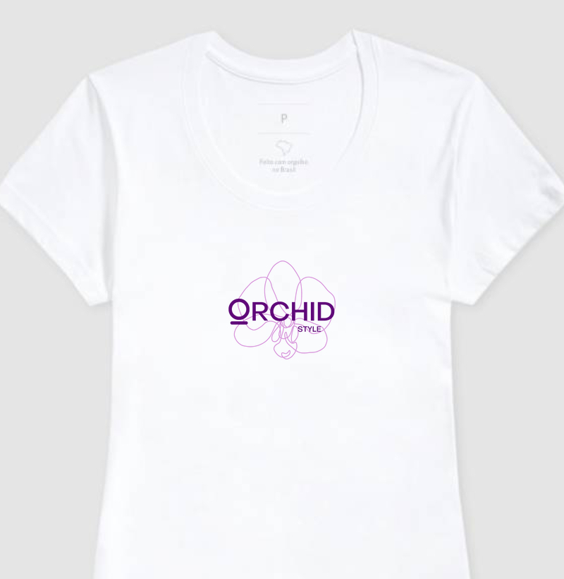 Camiseta Orquídea Minimal Orchid