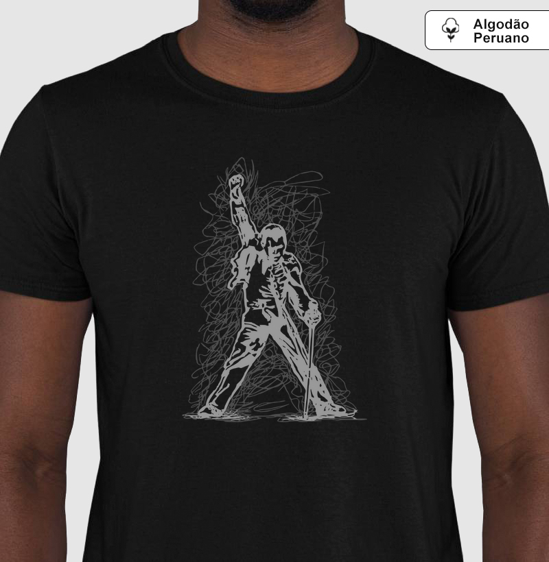 Camiseta Ícone do Rock Algodão Peruano