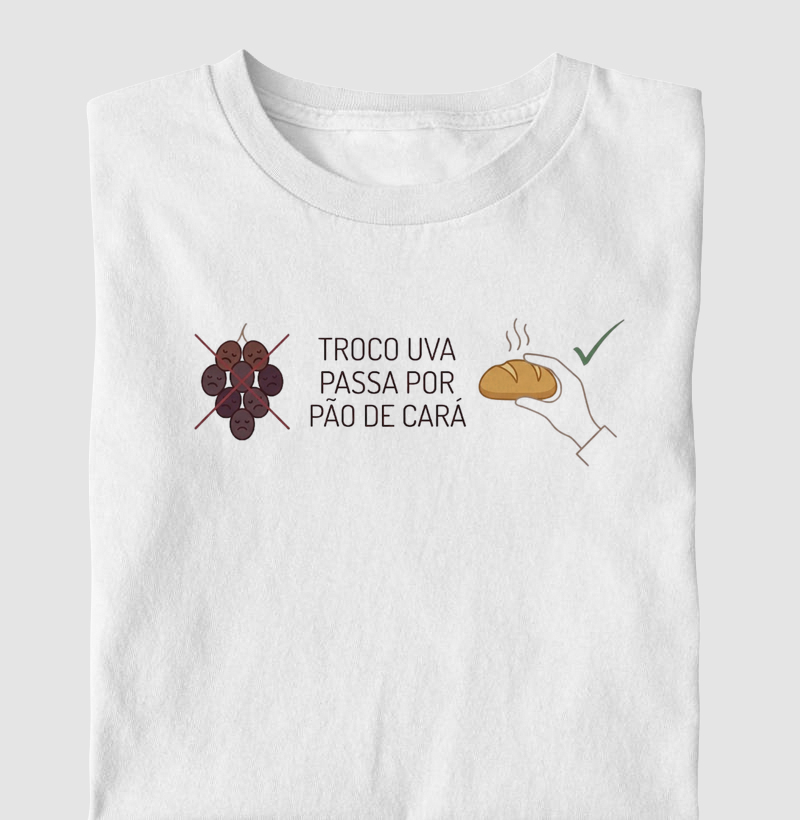 Troco Uva Passa por Pão de Cará