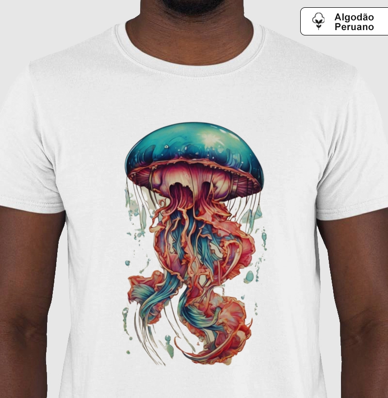 Camiseta Algodão Peruano Dança das Profundezas