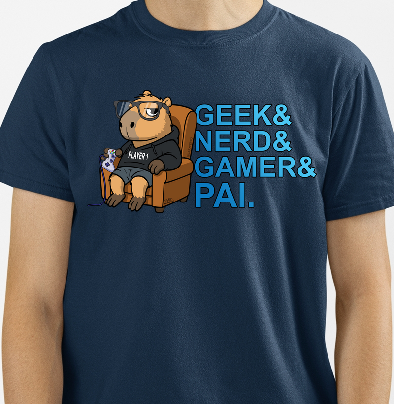 Camiseta Capivara Pai Gamer