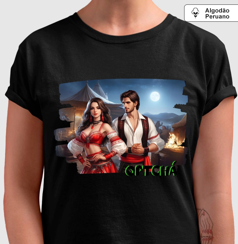 Camiseta Algodão Peruano - Premium - Casal Cigano