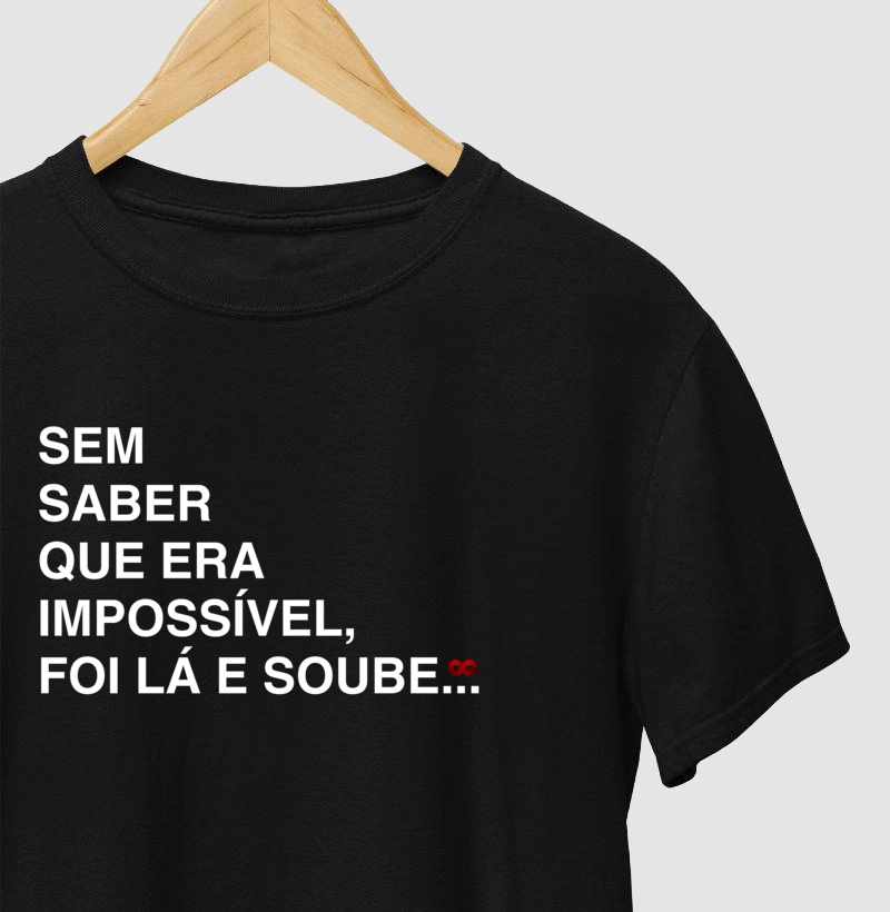 Camisa sem saber impossível