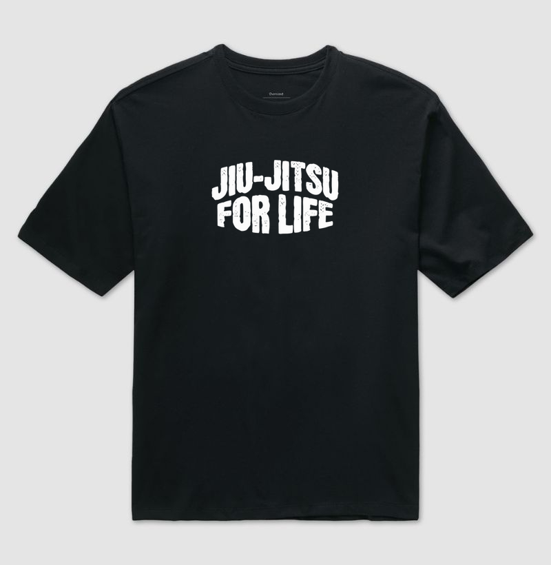 Camiseta Oversized Jiu-jitsu For Life