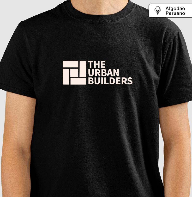 The Urban Builders: Camiseta em Algodão Peruano - Construa Seu Estilo com Sofisticação