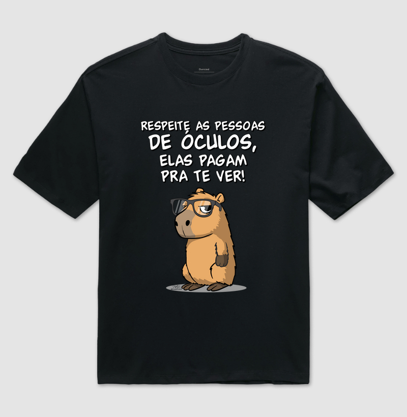 Camiseta Capivara Óculos