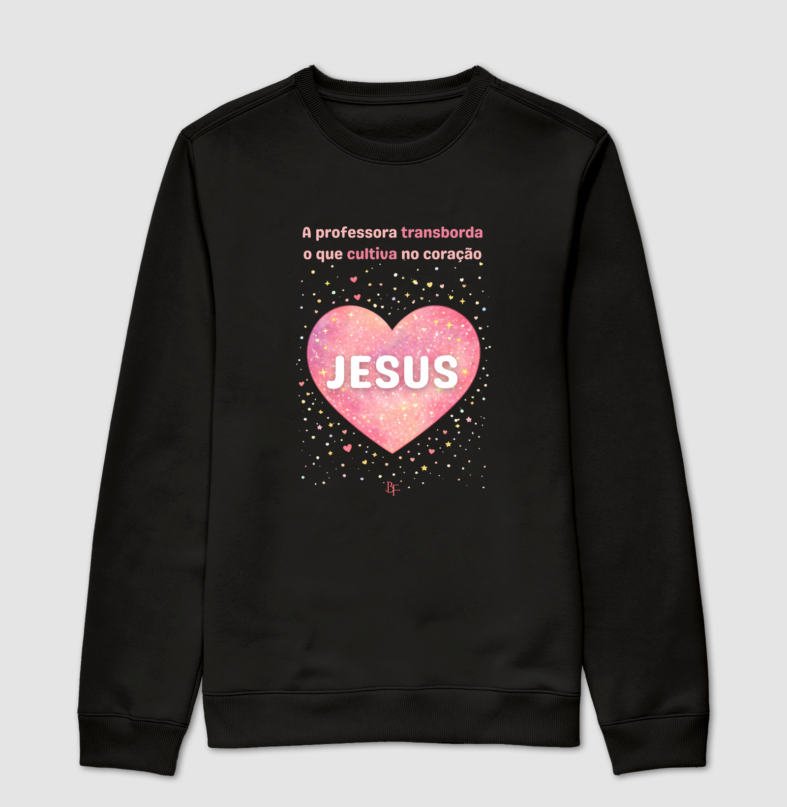 A professora transborda o que cultiva no coração