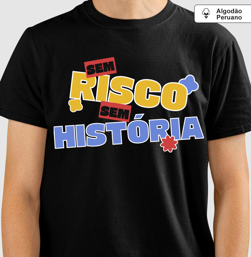 Camiseta Algodão Peruano Sem Risco Sem História 