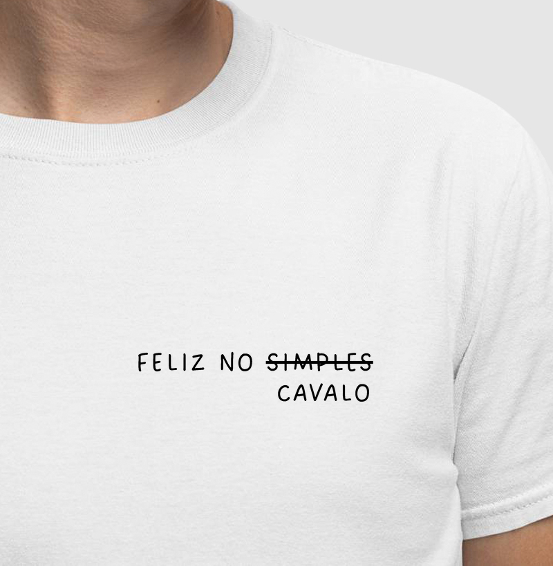 Feliz no Cavalo - Algodão 30.1