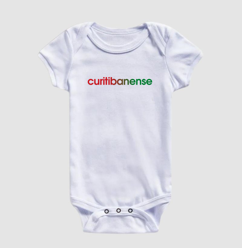 Body Infantil Curitibanense Cores da Bandeira