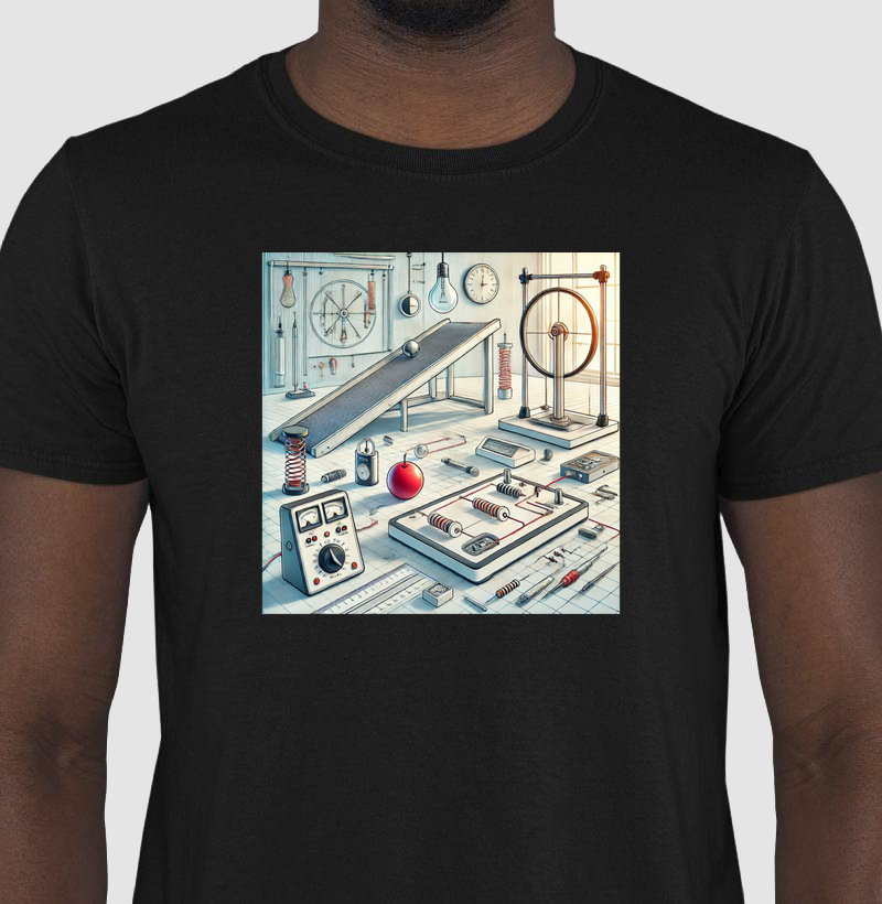 Camiseta - Experimentos físicos