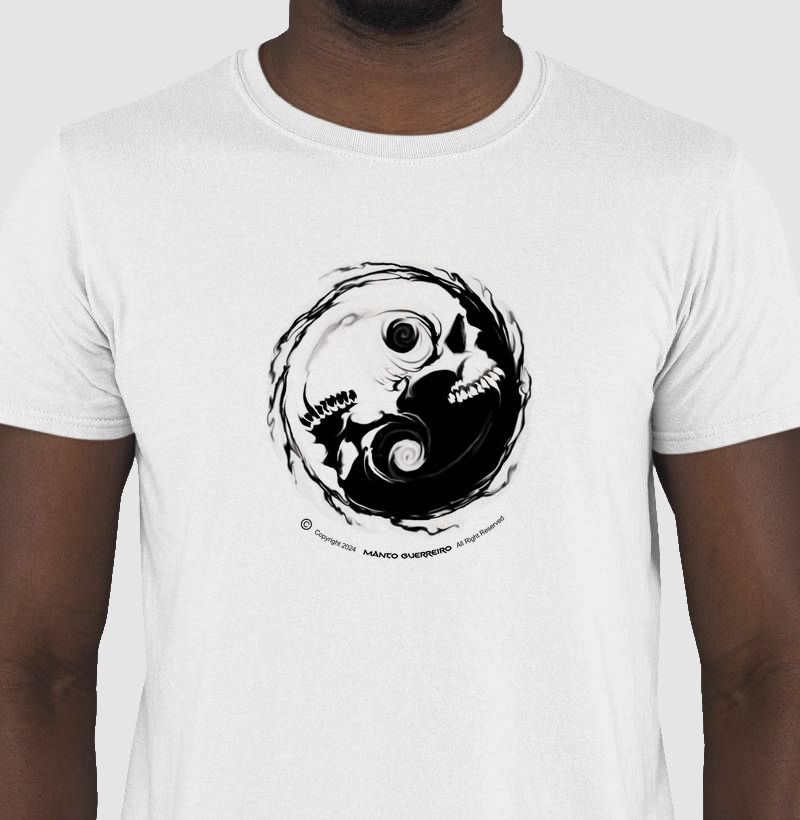 Camisa YIN YANG Branca Masculina
