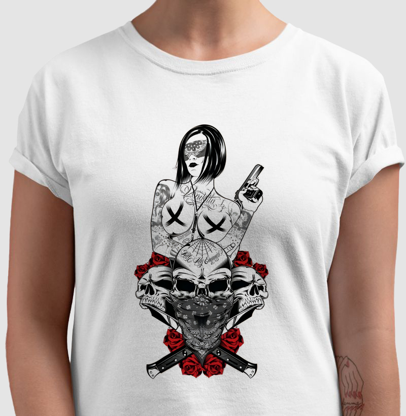 Camiseta Gangster Girl