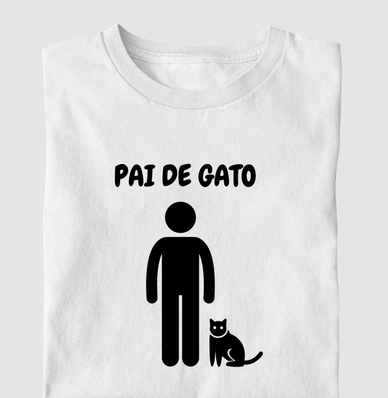 Camiseta Pai de Gato Miau 