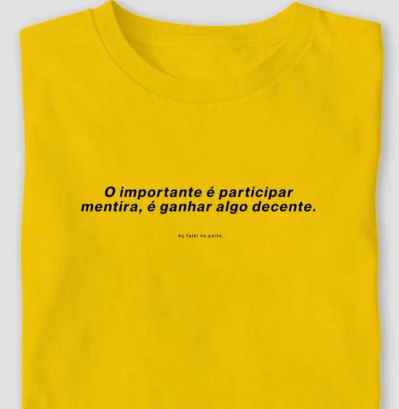 O importante é participar — mentira, é ganhar algo decente.