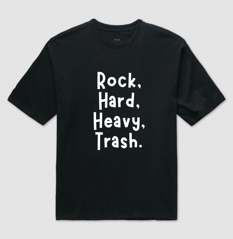 CAMISETA ROCK, HARD, HEAVY, TRASH