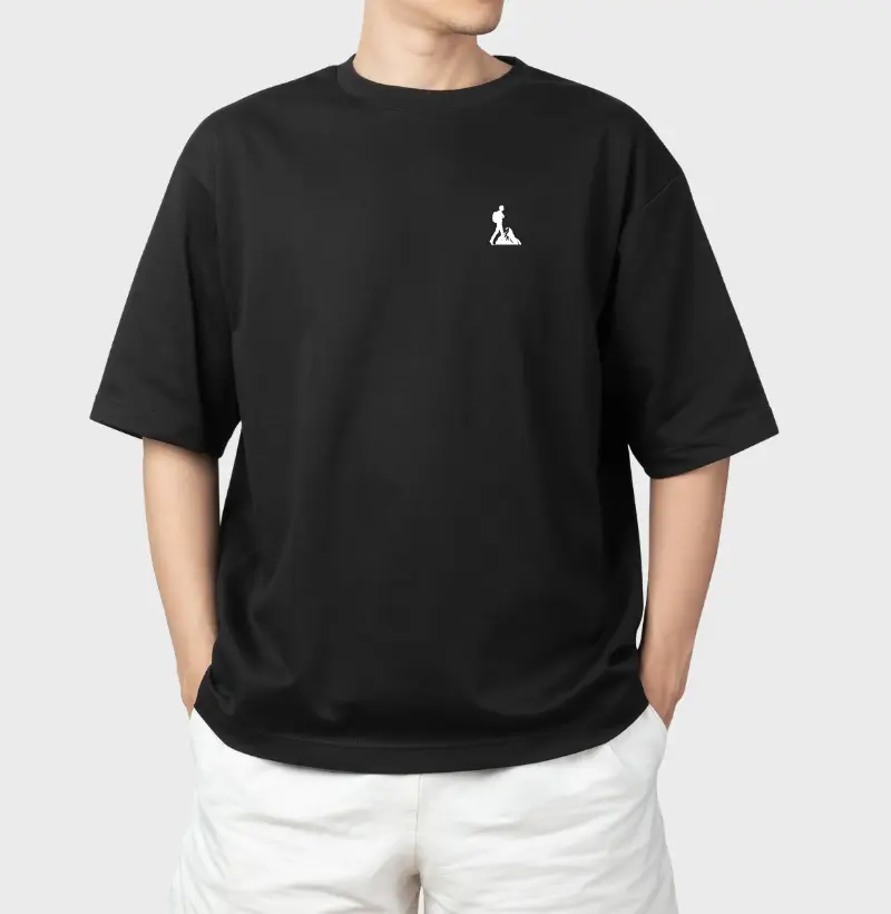 Camiseta Oversized Viajante Mochileiro 