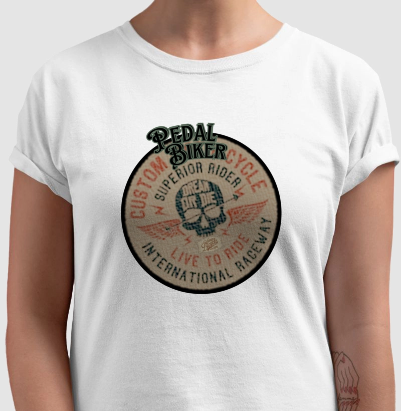camiseta pedal biker custom